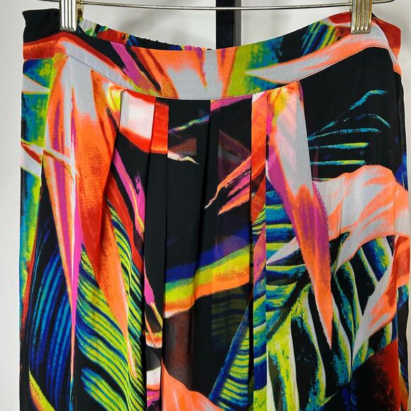 Worthington Skirt-M/L- colorful, long elastic waist flowy - Picture 2 of 5
